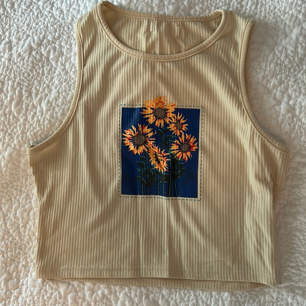 Sunflower tank top